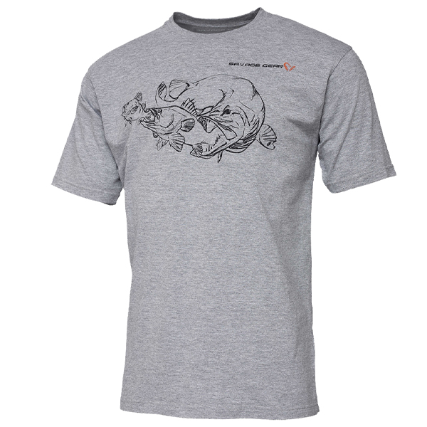  SAVAGE GEAR CANNIBAL INK TEE – GREY MELANGE L